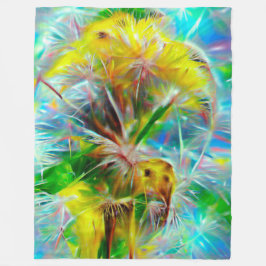 Manta Polar Dandelions etéreos en Neon Dreamscape