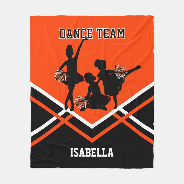 Manta Polar Danza naranja / Niños del equipo de animadores (Anverso)