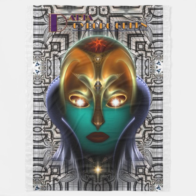 Manta Polar Daria Cyborg Queen Tech Fleece Blanket (Anverso)