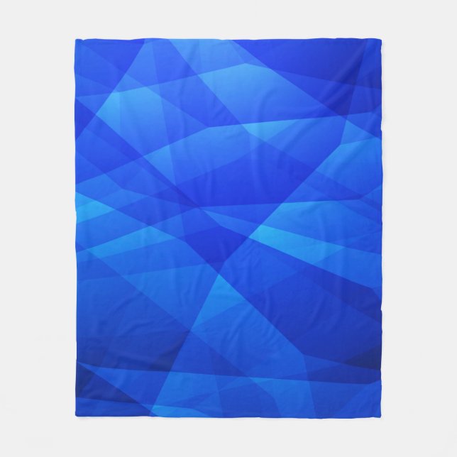 Manta Polar Dark BLUE abstract polygonal. Triangular geometric (Anverso)