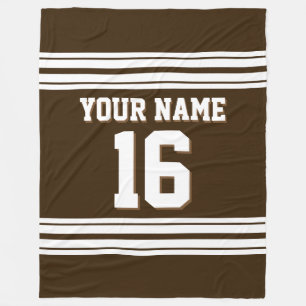 Manta Polar Dark Brown White Sports Jersey
