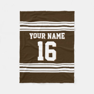 Manta Polar Dark Brown White Sports Jersey