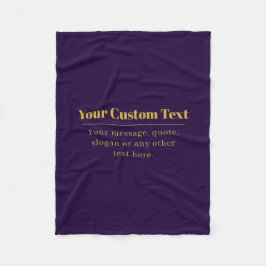 Manta Polar Dark Purple & Gold Business Name o Greet