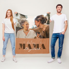 Manta Polar Darling Mama Photo Gift para Mamá