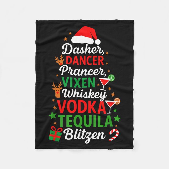 Manta Polar Dasher Dancer Prancer Vixen Moscato Vodka Tequila  (Anverso)