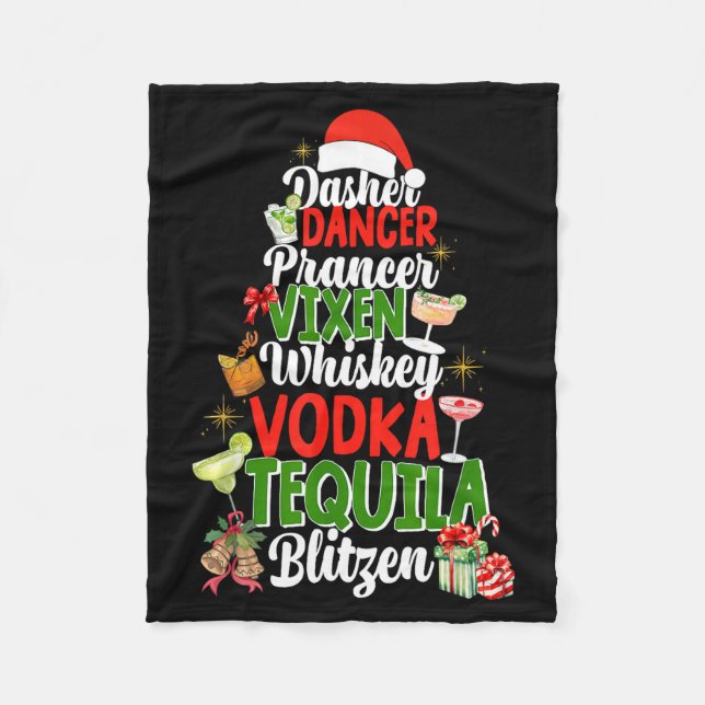 Manta Polar Dasher Dancer Prancer Vixen Moscato Vodka Tequila  (Anverso)