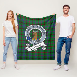 Manta Polar Davidson Clan Badge Tartan Plaid