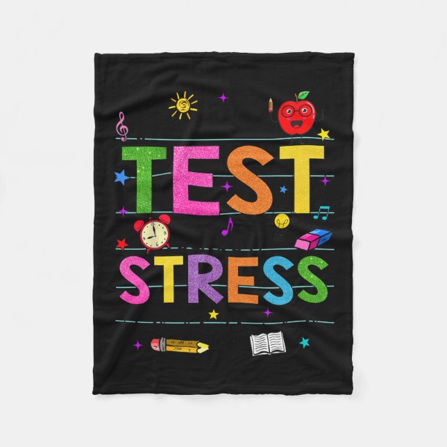 Manta Polar Day Rock The Test Teacher Funny Testing Day Studen (Anverso)