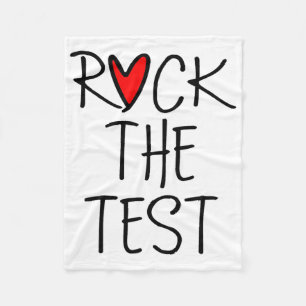 Manta Polar Day Rock The Test Teacher Testing Day Diez Gracios