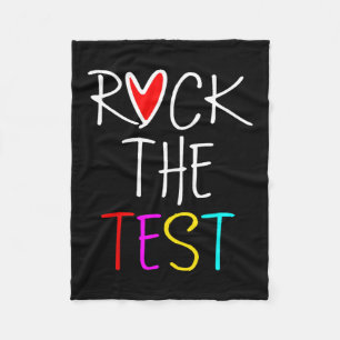 Manta Polar Day Rock The Test Teacher Testing Day Diez Gracios