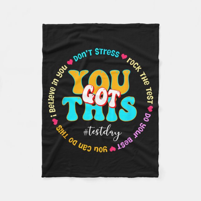 Manta Polar Day Rock The Test Teacher Testing Day You Got This (Anverso)