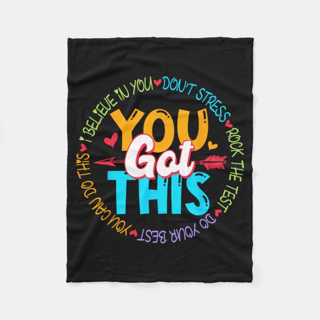 Manta Polar Day Rock The Test Teacher Testing Day You Got This (Anverso)