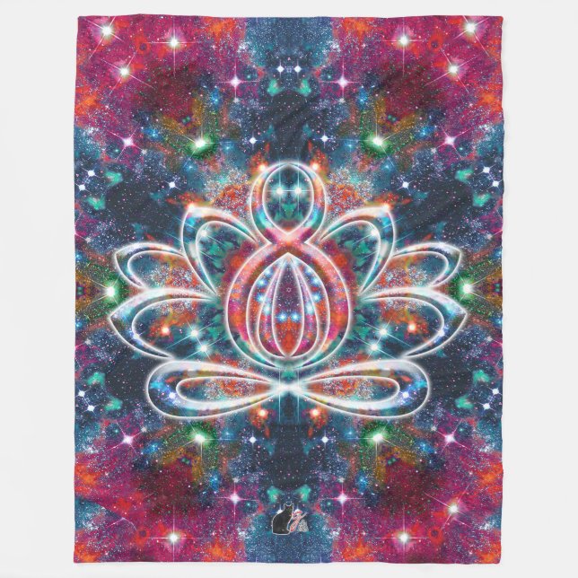 Manta Polar Dazzling Zen Lotus (Anverso)