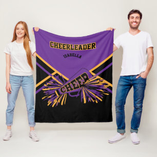 Manta Polar 📣 de animadores animadores - Morado, Oro y Negr