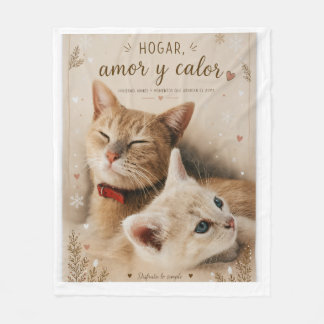 Manta Polar de Gatos Tiernos Diseño Acogedor de 