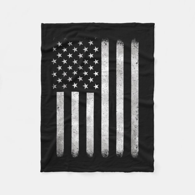 Manta Polar De Julio Patriótico 4 De Julio Bandera Estadounide (Anverso)