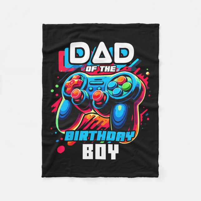 Manta Polar De La Partida De Videojuego De Cumpleaños P (Anverso)