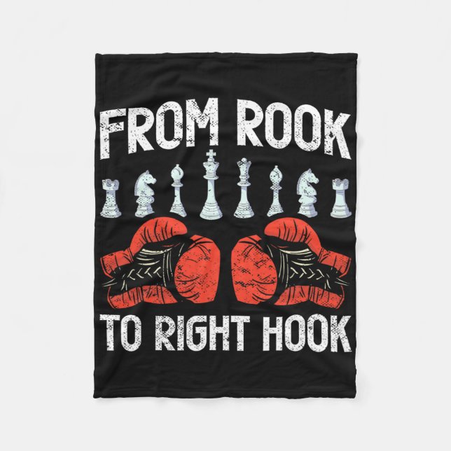 Manta Polar De Rook A Derecha Hook Chess Boxing Fusion (Anverso)
