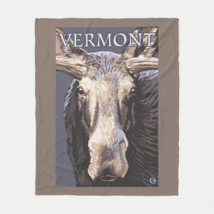 Manta Polar De VermontMoose cierre para arriba