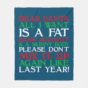Manta Polar Dear Santa
