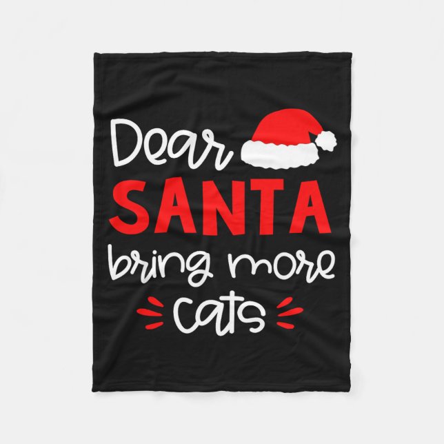 Manta Polar Dear Santa Shirt Funny Matching Family Christmas P (Anverso)