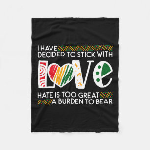 Manta Polar Decidir Stick Love Mlk Black History Melanin Ameri