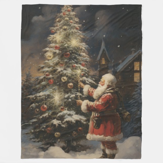 Manta Polar Deck the Halls Heirloom Navidades Blanket (Anverso)