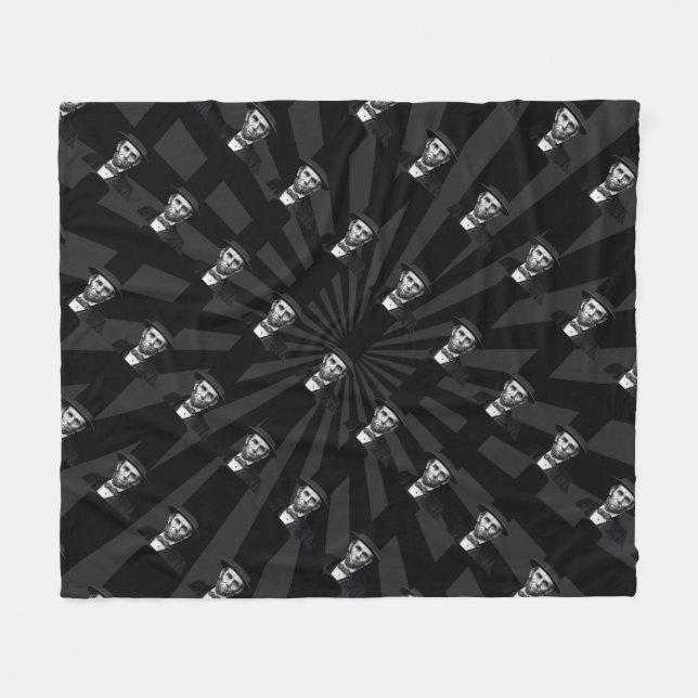 Manta Polar Declaración de Moda Presidencial de Abraham Lincol (Frente (Horizontal))