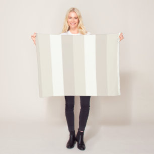 Manta Polar Decoración a rayas beige marrón a la moda elegante