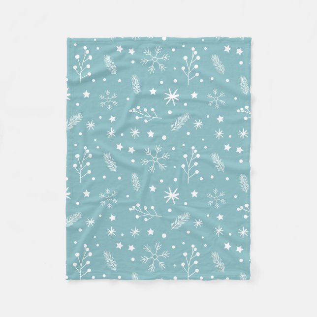 Manta Polar Decoración de Fiesta de Navidad (Anverso)