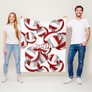 Manta Polar decoración de la sala de deportes chicas de voleib