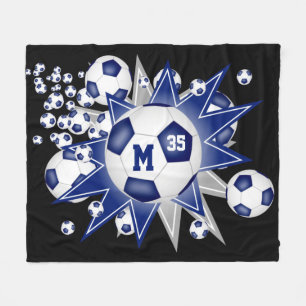 Manta Polar decoración de la sala de deportes gris azul estall