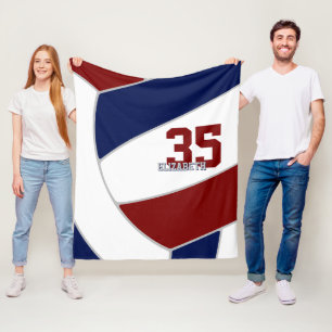 Manta Polar decoración de la sala de voleibol con colores azul