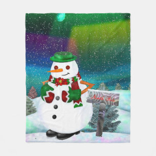 Manta Polar DECORACIÓN DE LOS Navidades DE LA CIUDAD FRONTAL