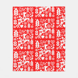 Manta Polar Decoración de Navidades nórdicos tradicionales