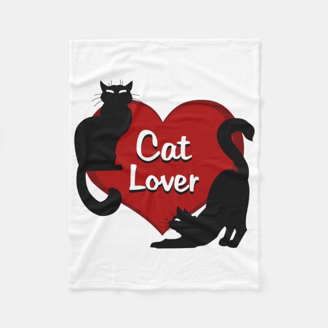 Manta Polar Decoración del lecho de Lover Blanket Le Chat (Anverso)