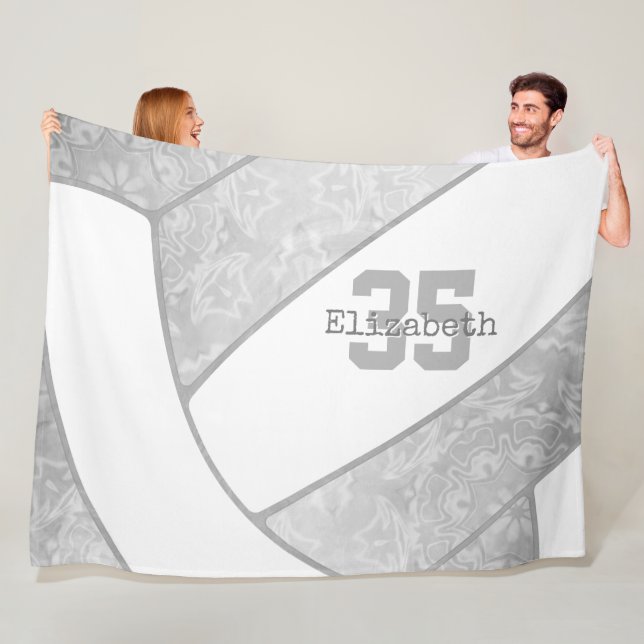 Manta Polar decoración deportiva de voleibol de gala blanca gr (In situ)