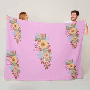 Manta Polar Decoración moderna de Boho Floral en casa