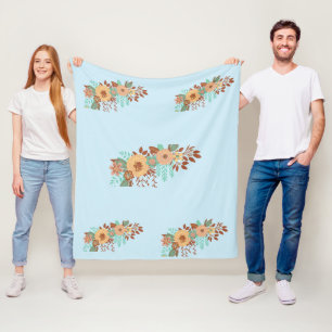 Manta Polar Decoración moderna de Boho Floral en casa