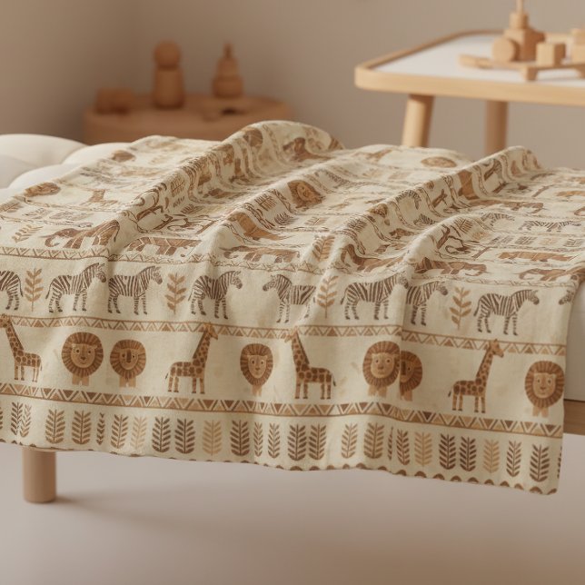 Manta Polar Decorative Tribal Border Safari ID1243 (Subido por el creador)