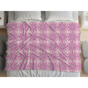 Manta Polar Decorativo con estampado morado