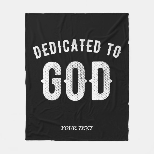 MANTA POLAR DEDICADO A DIOS PERSONALIZABLE GUAY TEXTO BLANCO (Anverso)