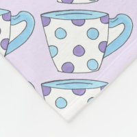 Dedo morado de polka azul teacup tazas de Fiesta d