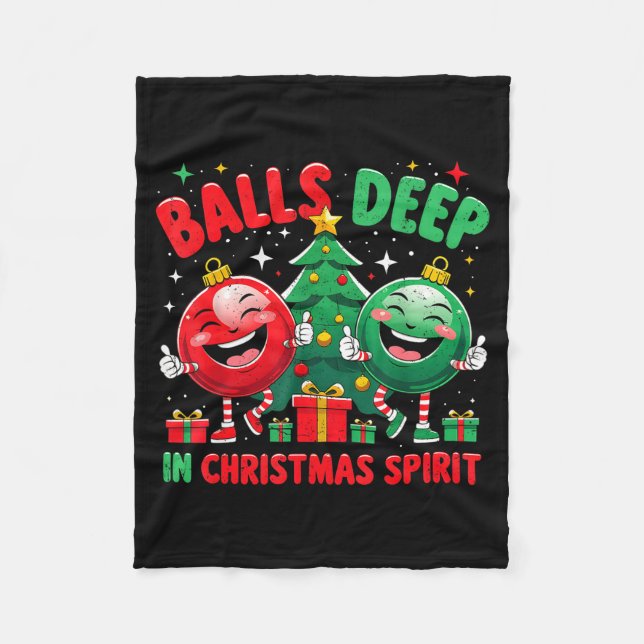 Manta Polar Deep In Christmas Srit Funny Ornament  (Anverso)
