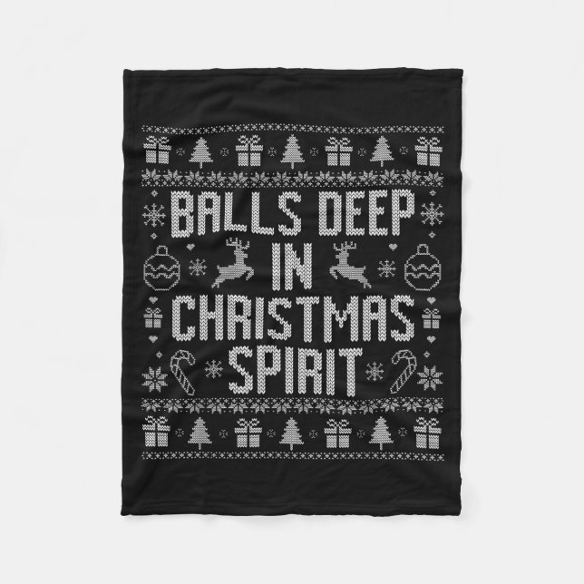 Manta Polar Deep In The Christmas Srit Couples Matching Ugly  (Anverso)