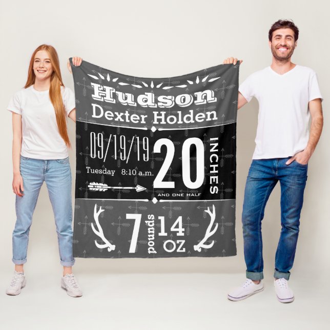 Manta Polar Deer Antler Arrow Cualquier Color Baby Stats (In situ)