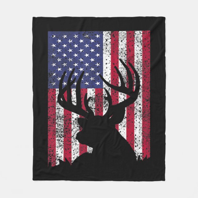 Manta Polar Deer Bow Hunting Tee Whitetail Hunter American Fla (Anverso)