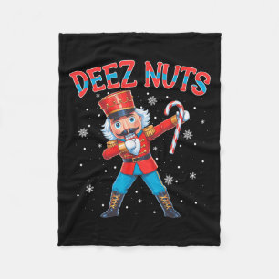 Manta Polar Deez Nutcracker Nut Funny Navidades navideños