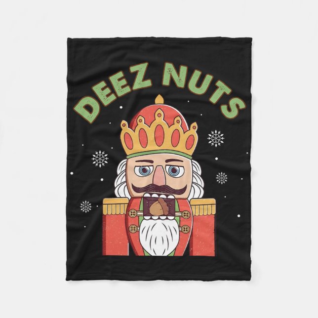 Manta Polar Deez Nutcracker Nut Men Fun Navidades P (Anverso)
