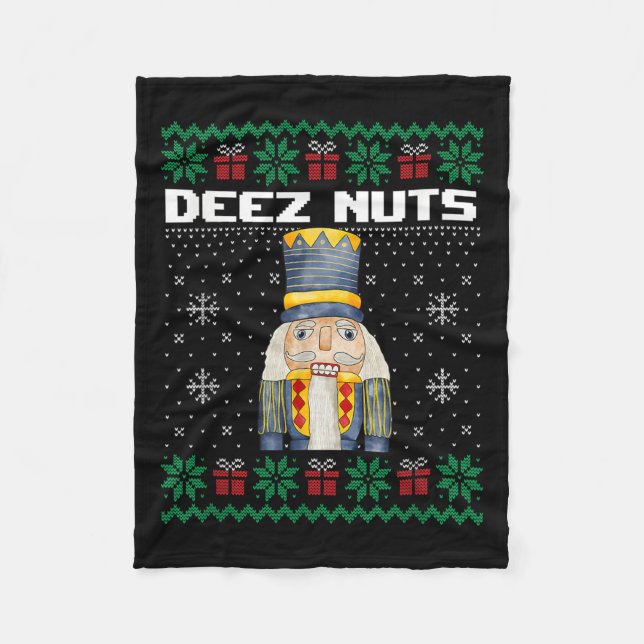 Manta Polar Deez Nutcracker Shirt Funny Navidades feos Sw (Anverso)